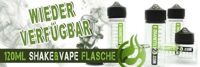 120ml Shake & Vape Flasche Liquid mischen