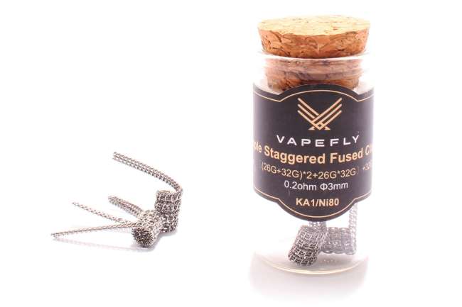 Vapefly Staple Straggered Fused Clapton 0,2 Ohm KA1/Ni80 Wicklungen - KS322