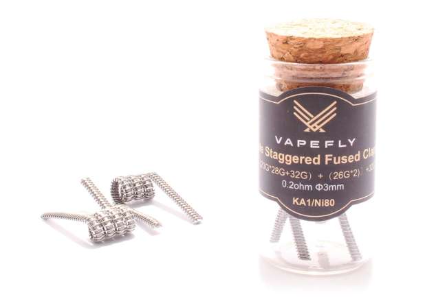 Vapefly Staple Straggered Fused Clapton 0,2 Ohm KA1/Ni80 Wicklungen - KS325