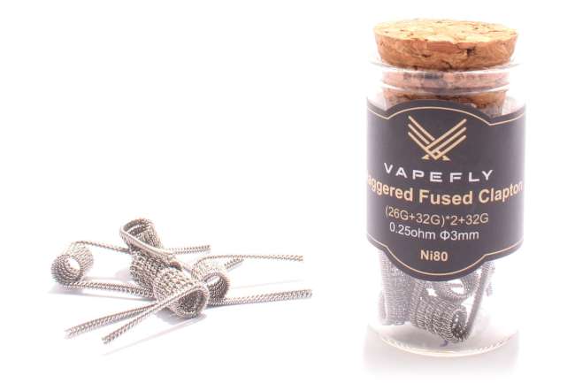 Vapefly Straggered Fused Clapton 0,25 Ohm Ni80 Wicklungen - KS320